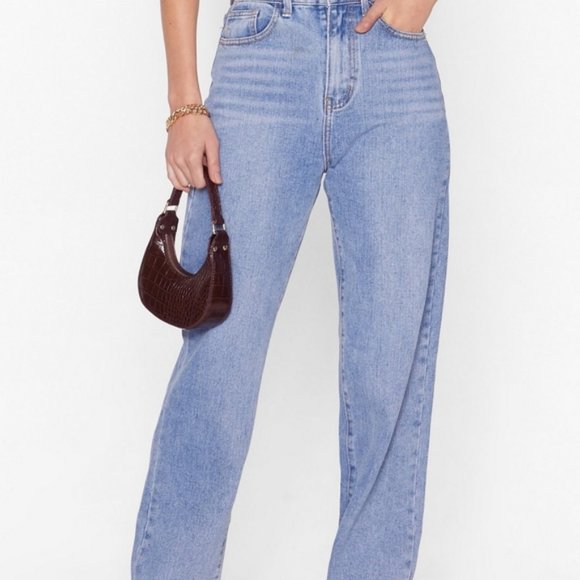 Nasty Gal NWT Slit's Now Or Never Jeans Size 14 - Picture 3 of 10